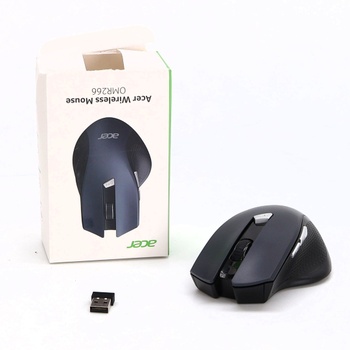 Bezdrôtová myš Acer, ergonomická bezdrôtová myš 2,4 GHz s rozlíšením 1600 DPI, bezdrôtová myš s