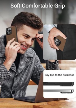 Púzdro X-level pre iPhone 16 Pro Max, PU koža pre MagSafe, púštny piesok pre iPhone 16 Pro Max