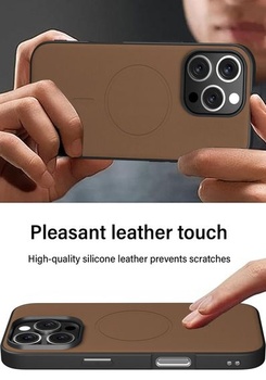 Púzdro X-level pre iPhone 16 Pro Max, PU koža pre MagSafe, púštny piesok pre iPhone 16 Pro Max
