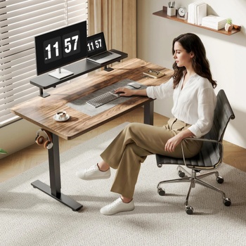 Stojan na monitor so svorkou DO01B, 100 x 20 cm, čierny - N