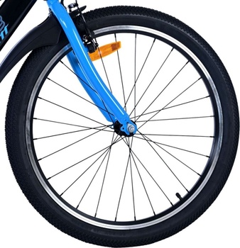 Detský bicykel Sportivo, 24 palcov, 2 ručné brzdy, 8-10 rokov, čierno / modrá - N