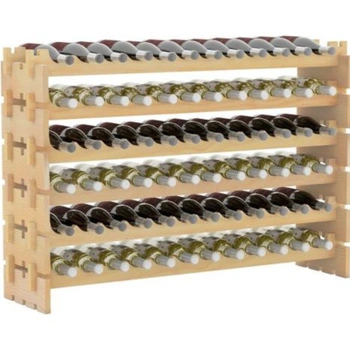 Stojan na víno JV13041NA, 6 poschodí, 72 fliaš, 120 x 29 x…
