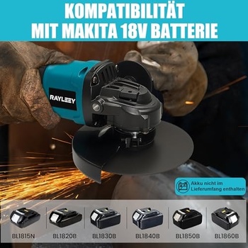 RAYLEEY Akumulátorová úhlová bruska