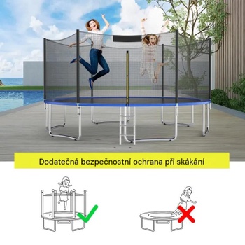 Bezpečnostná sieť na trampolínu TW10019, 305 cm, čierna - N