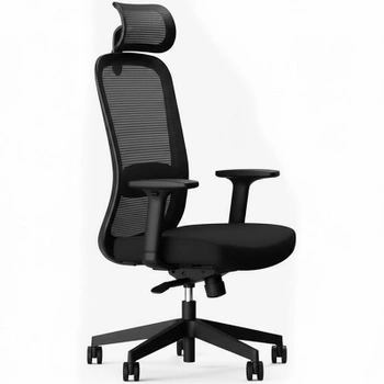 Ergonomická kancelárska stolička YZ04B, čierna - B
