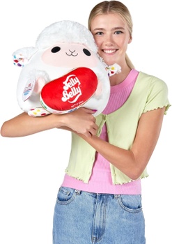 Plyšová hračka Snackles séria 2, Lamb & Jelly Belly, 40 cm, biela - N