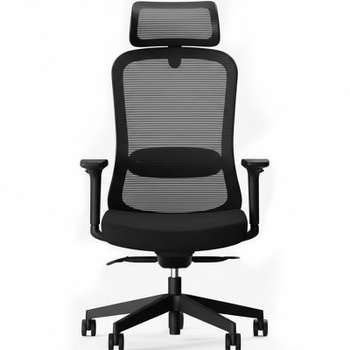 Ergonomická kancelárska stolička YZ04B, čierna - B