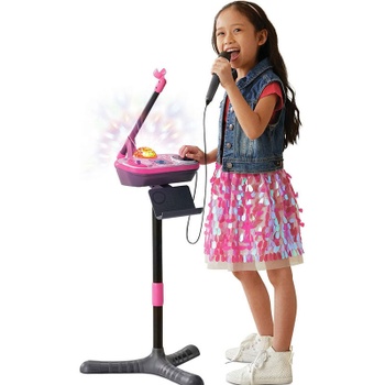 Detské karaoke Kidi SuperStar Rose, výška 135 cm, ružové - N