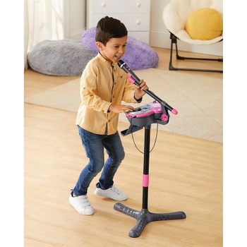 Detské karaoke Kidi SuperStar Rose, výška 135 cm, ružové - N