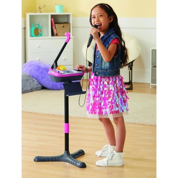 Detské karaoke Kidi SuperStar Rose, výška 135 cm, ružové - N