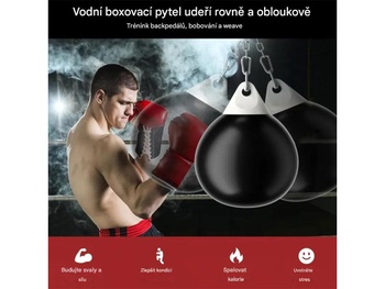 Závesná boxovacia hruška SP38107DK, čierna - A
