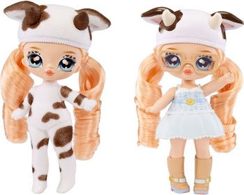 Bábika Fuzzy Surprise Cow Girl, 17 cm, viacfarebná - N