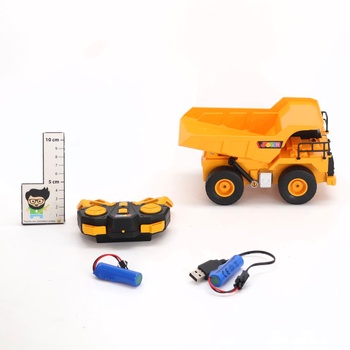 JOYIN diaľkovo ovládaný nákladné auto sklápač, 2,4 GHz RC sklápač, traktor bager, hračka so svetlom a