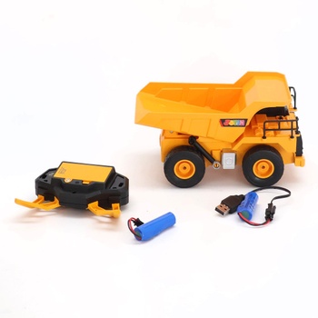 JOYIN diaľkovo ovládaný nákladné auto sklápač, 2,4 GHz RC sklápač, traktor bager, hračka so svetlom a