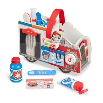 Drevené záchranárske vozidlo PAW PATROL, 30 x 18,8 x 10,5 cm, viacfarebná - N