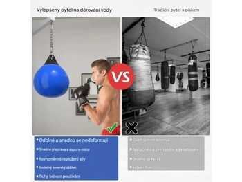 Boxovacie vrece na vodu SP37882BL, Ø45 cm, modrý - A