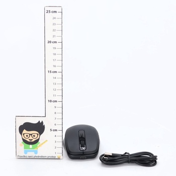 Seeda Bezdrôtová myš LED, Dobíjacia bezdrôtová myš s Mouse Jiggler, Tichá 2,4G USB bezdrôtová myš