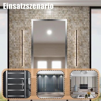 Nástěnná lišta, samolepicí dekorativní nástěnná lišta, nerezová ocelová samolepicí lišta 5 m x 4