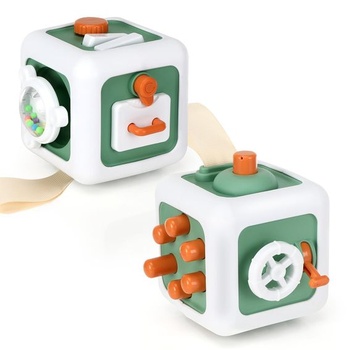 Senzorická hračka Pavlleen Activity Cube pro děti od 6…