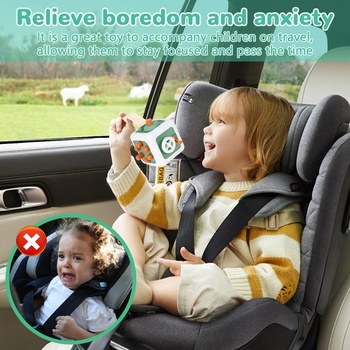 Senzorická hračka Pavlleen Activity Cube pro děti od 6 měsíců, zaoblené hrany