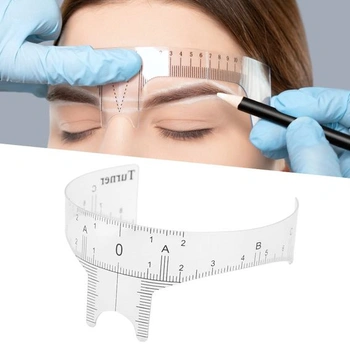 Pravítko na obočie Voluxe, pravítko na obočie, pravítko na microblading, nástroj na meranie obočia pre