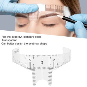 Pravítko na obočie Voluxe, pravítko na obočie, pravítko na microblading, nástroj na meranie obočia pre