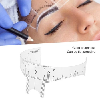 Pravítko na obočie Voluxe, pravítko na obočie, pravítko na microblading, nástroj na meranie obočia pre