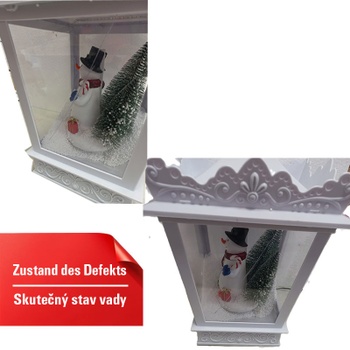 Retro vianočná lampa CM25289DE-WH, 185 cm, biela - A