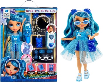 Módna bábika Michelle St. Charles s kreatívnou sadou na kryštály, 28 cm, modrá - N