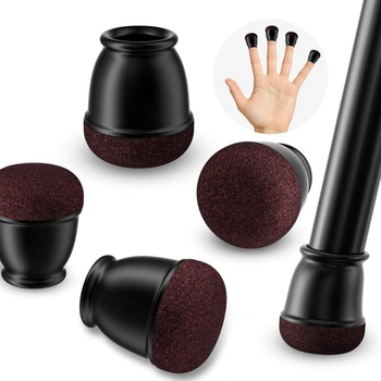 Ezprotekt Ø10-15mm čierne silikónové krytky nôh stoličiek –…