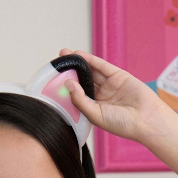 Interaktívna čelenka s mačacími uškami Gábinin kúzelný domček, 16,5 cm, biela - N