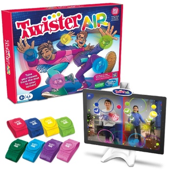 Spoločenská hra Twister Air s AR aplikáciou, 8 pásikov, viacfarebná - N