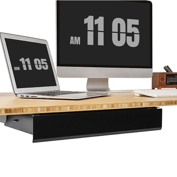 Zásuvka pod stôl S07LB, 43 cm, čierny - A