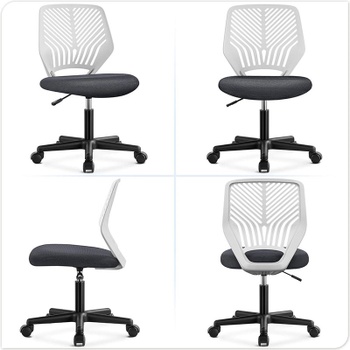 Kancelárska stolička 592035 dark gray, nastaviteľná, tmavo šedá - A