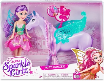 Hrací set Sparkle Girlz víla s koníkom, 38 x 29 x 11 cm, viacfarebná - N