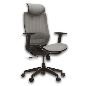Ergonomická herná stolička BS4G, čierno/šedá - A