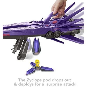 Hračka vesmírna loď Zurg Mothership, s figúrkou Zyclops, fialová - N