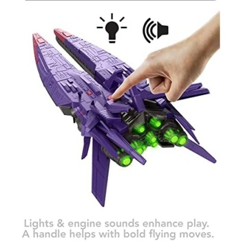 Hračka vesmírna loď Zurg Mothership, s figúrkou Zyclops, fialová - N