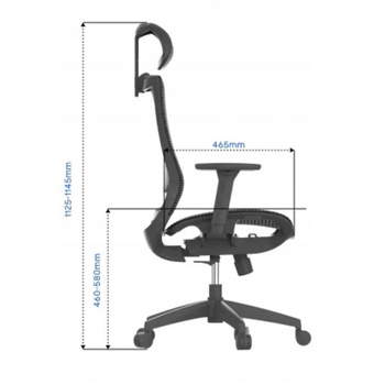Ergonomická herná stolička BS4G, čierno/šedá - A