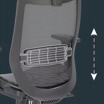 Ergonomická herná stolička BS4G, čierno/šedá - A