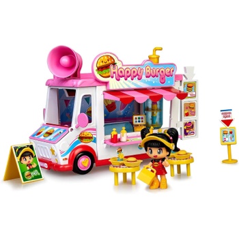 Hracia sada Pinypon Burger, food truck s bábikou, viacfarebná - N