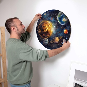 Drevené puzzle Solar Harmony, 600 dielikov, 50 cm, viacfarebné - N