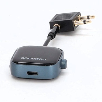 SOOMFON Bluetooth 5.3 vysielač s displejom, 2 v 1 Bluetooth vysielač/prijímač Splitter pre 2