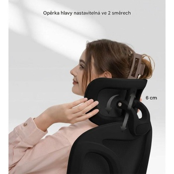 Ergonomická kancelárska stolička BS5BB-PRO, čierna - N