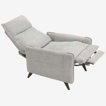 Polohovacie kreslo XP1-CL cloud s nastaviteľným operadlom, bielo/šedá - A