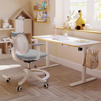 Detská ergonomická stolička SC04G, šedá - B