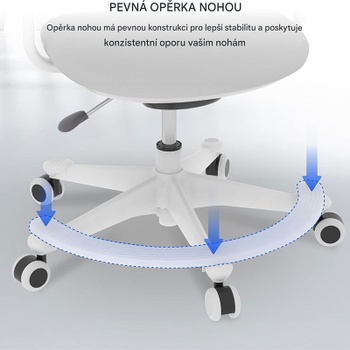Detská ergonomická stolička SC04G, šedá - B