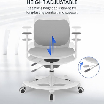 Detská ergonomická stolička SC04G, šedá - B