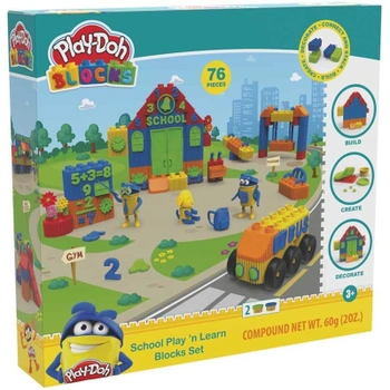 Stavebnica School Play 'n Learn, 76 dielov, 60 g modelíny,…