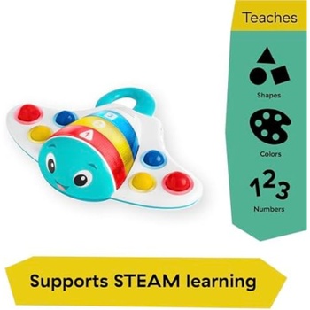 Hračka pre bábätká Baby Einstein Stingray Popper, od 6 mesiacov, viacfarebná - N